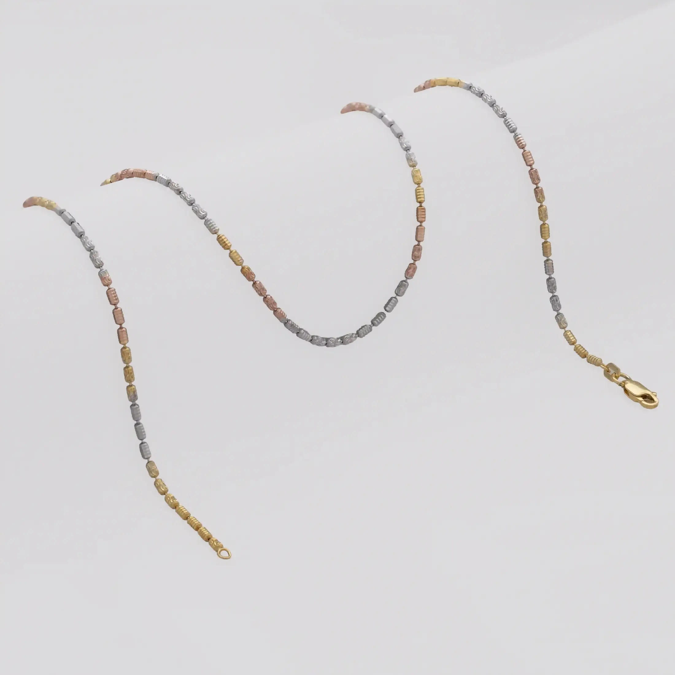 Cadena Barril Prismc IT 45 cm - cadena en oro laminado 18k