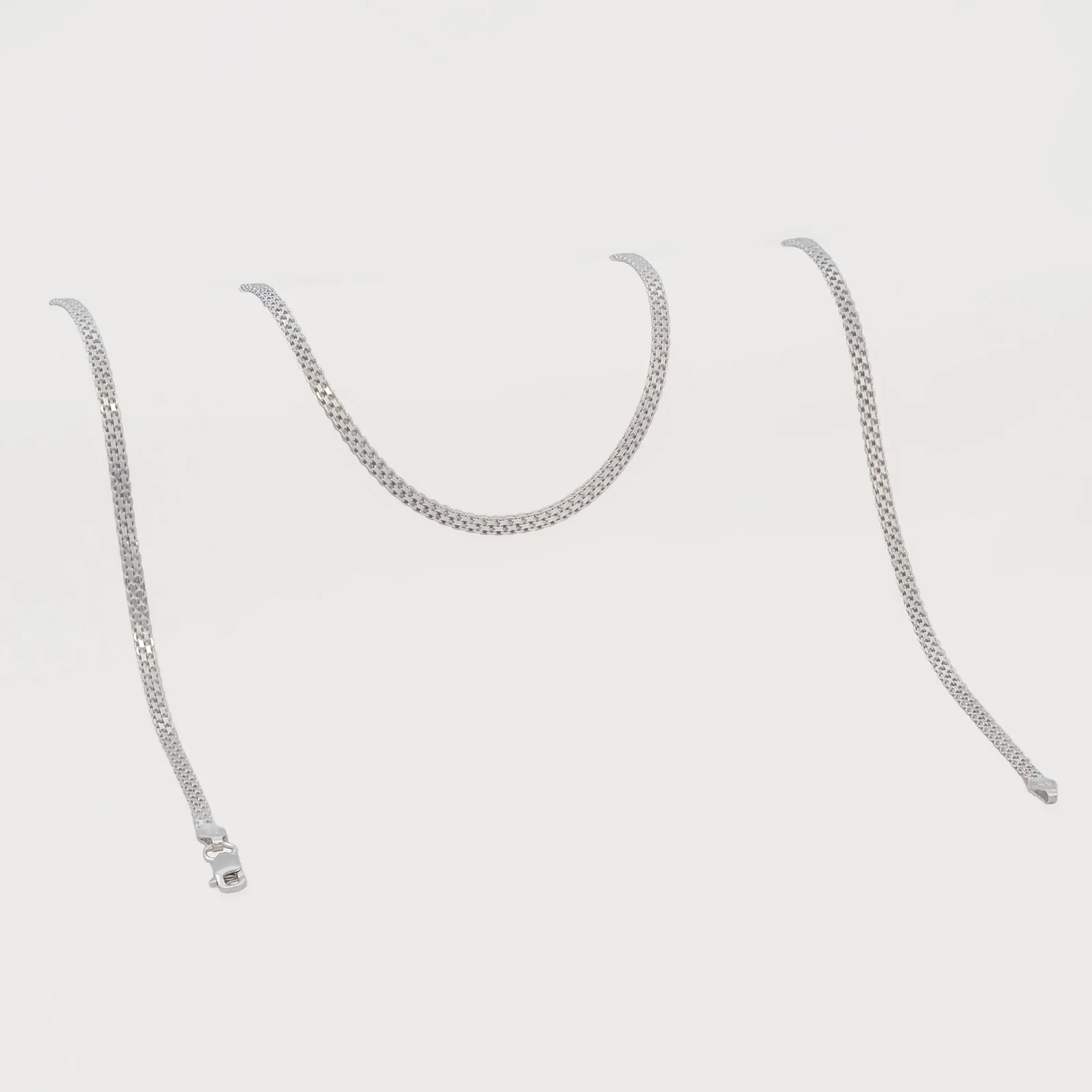 Cadena Bismark Ancha, cadena bismark ancha en plata