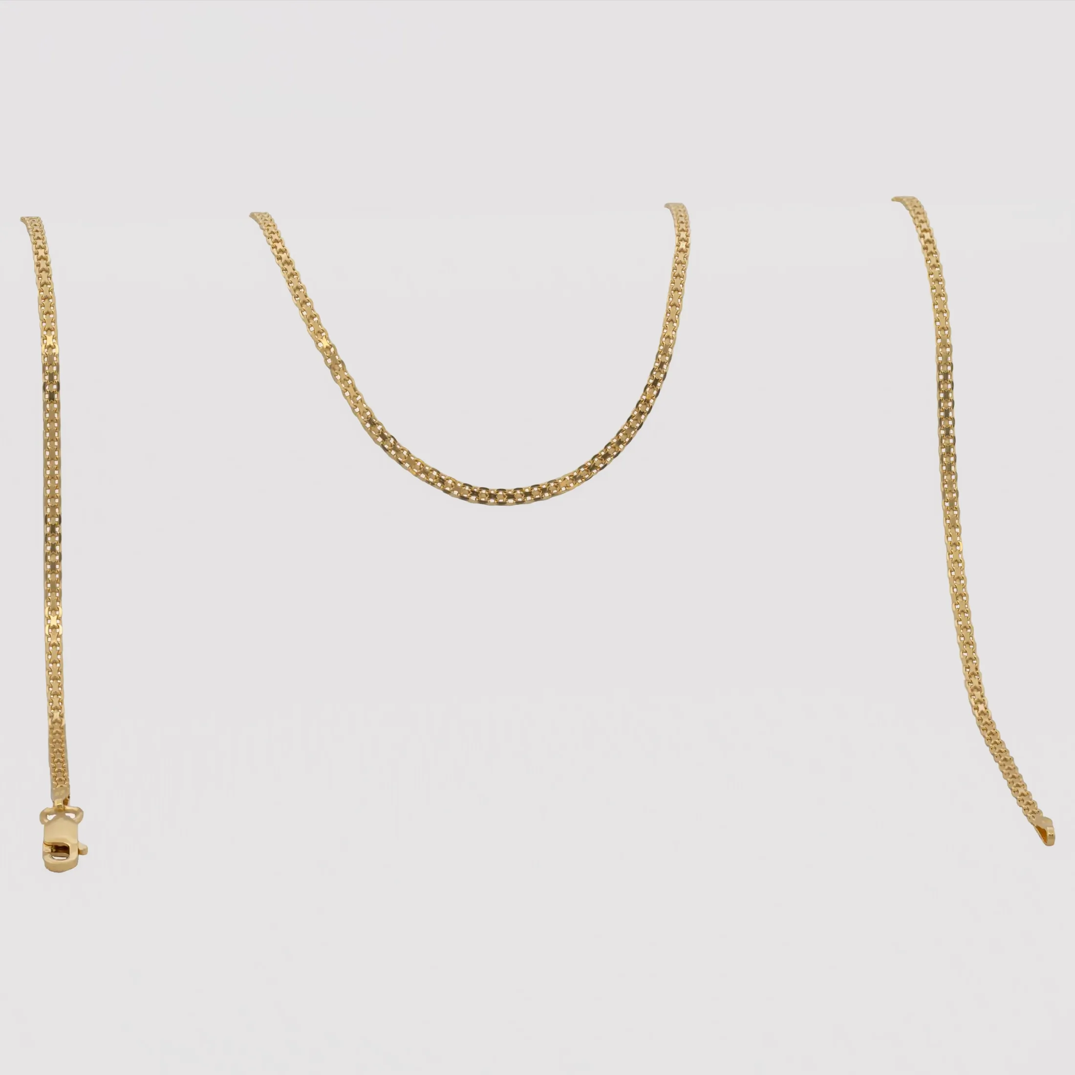 Cadena China IT 2 mm 60 cm - cadena en oro laminado 18k