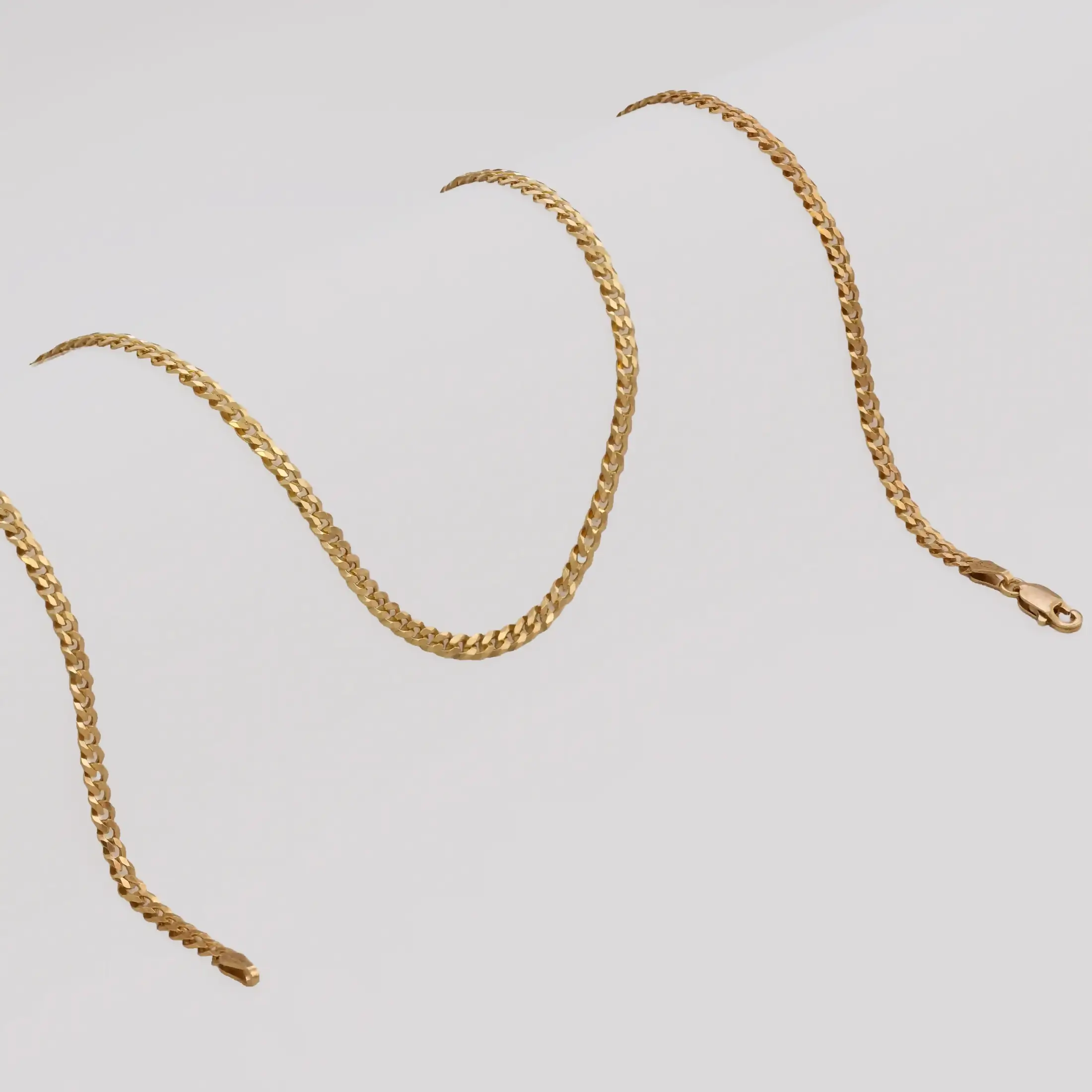 Cadena Cuban Link IT 3.1 mm 65 cm - cadena en oro laminado 18k