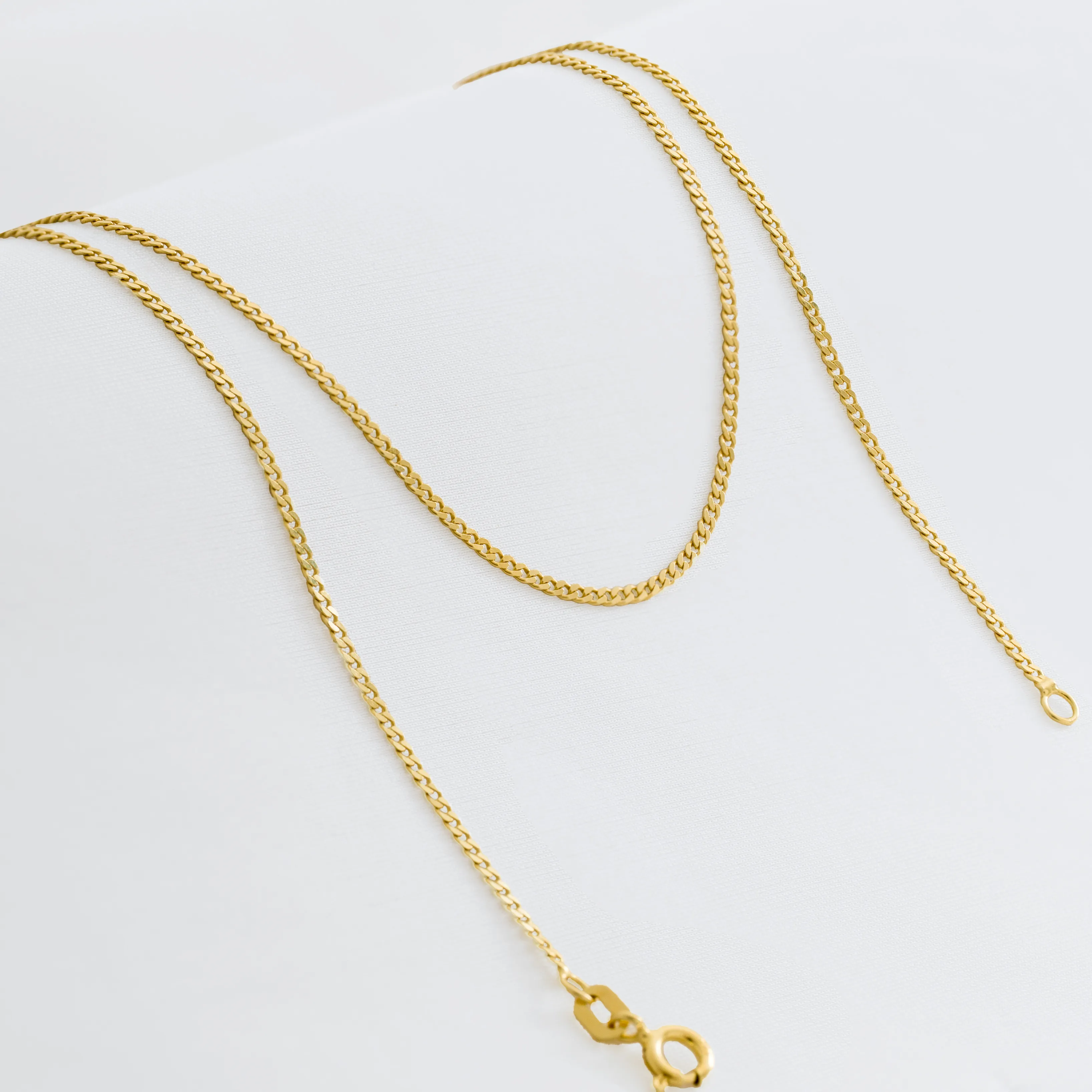 Cadena Cubanita IT 1.5 mm 45 cm - cadena en oro laminado 18k