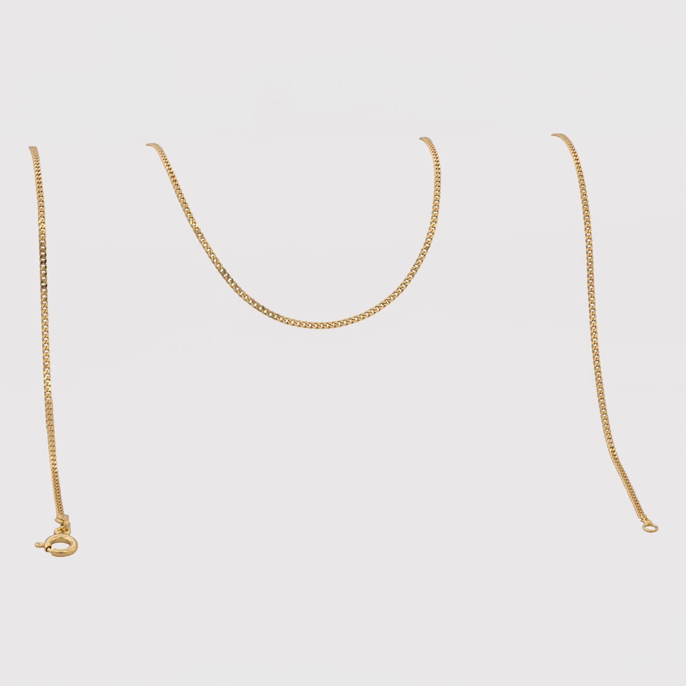 Cadena Cubanita IT 1.5 mm 60 cm - cadena en oro laminado 18k