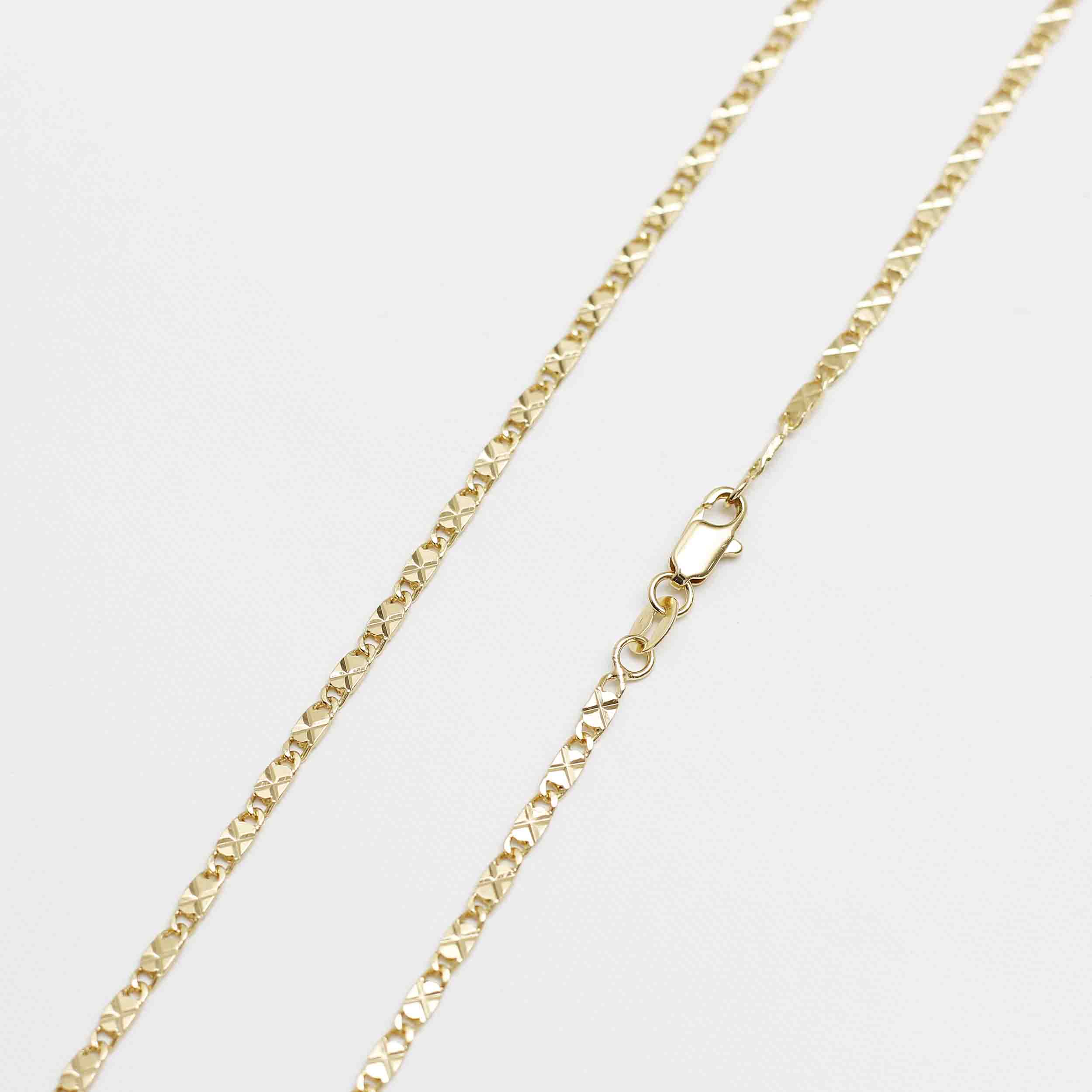 Cadena Destellos 2.5 mm 45 cm - cadena en oro laminado 18k