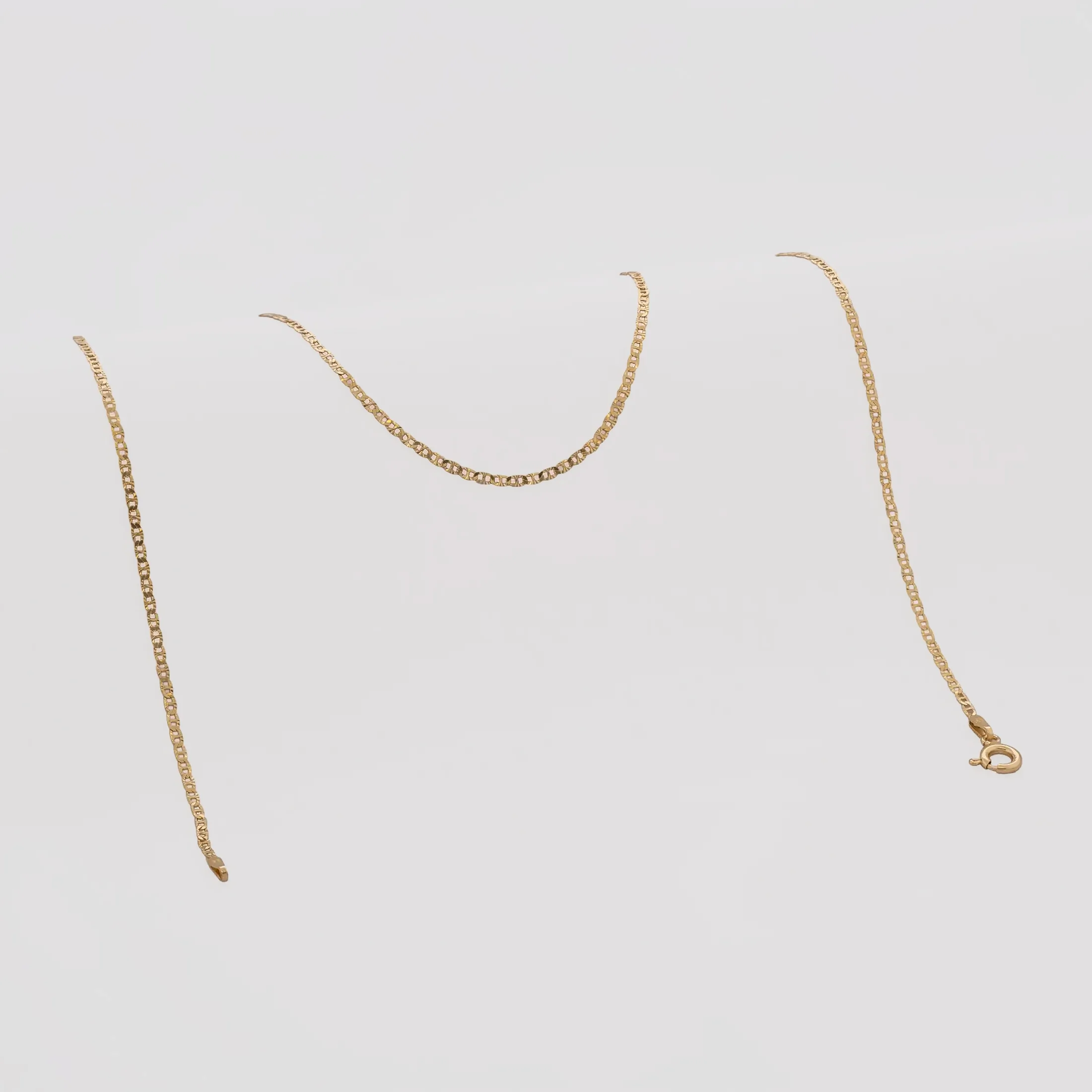 Cadena Escalera Con Destellos IT 2.10 mm 50 cm - cadena en oro laminado 18k