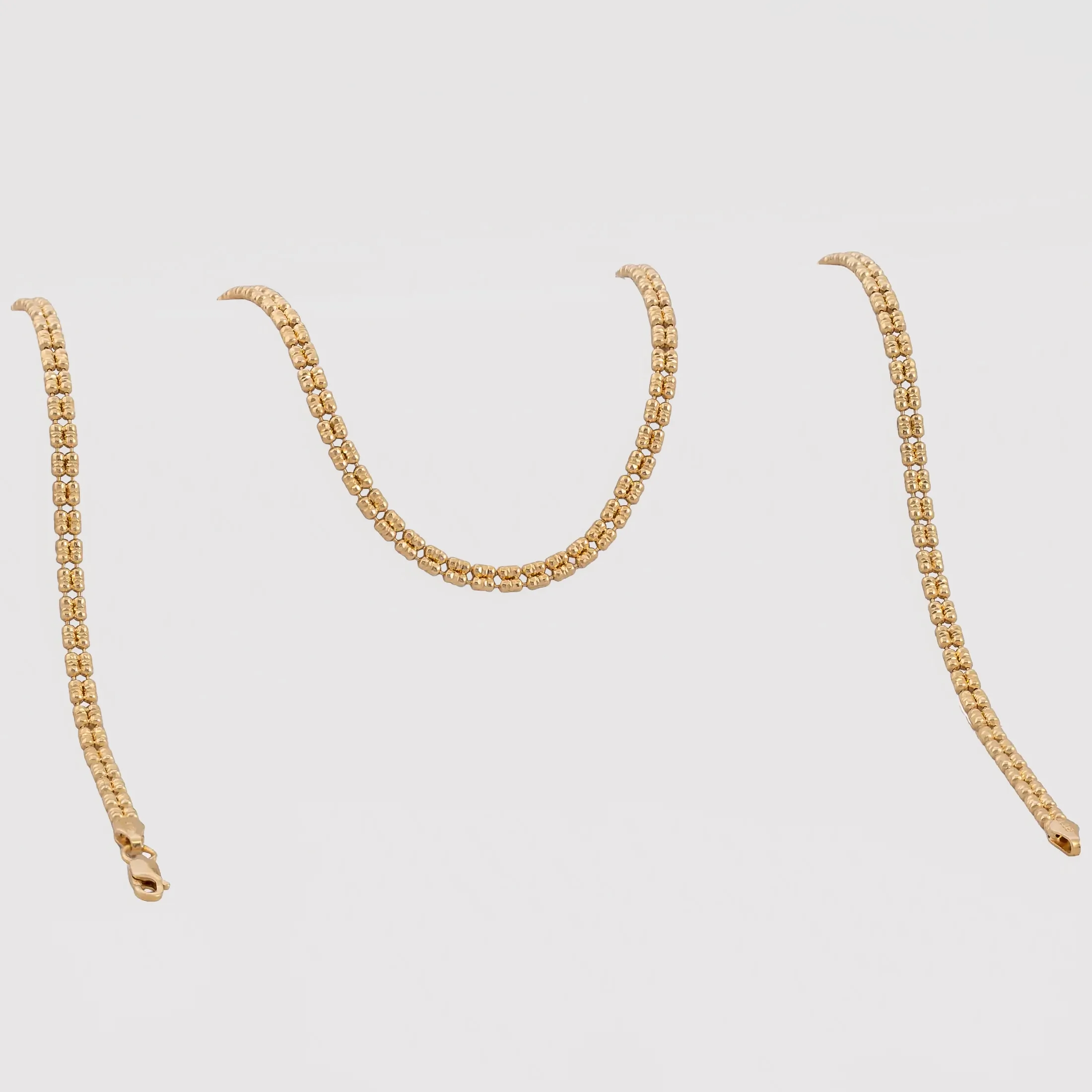 Cadena ICE GOLD 2L IT 65 cm - cadena en oro laminado 18k