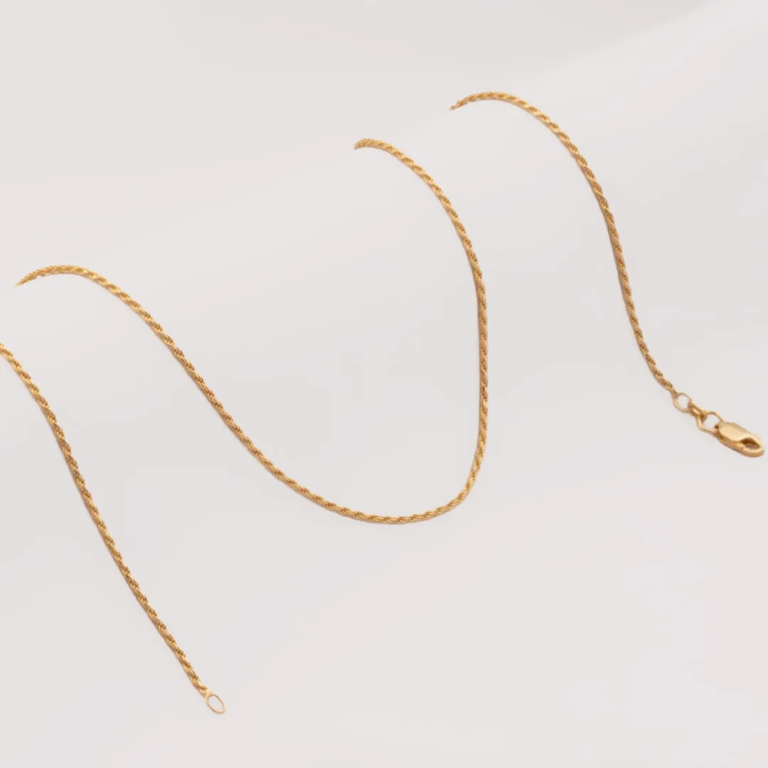 Cadena Lazito IT 1.3 mm 45 cm - cadena en oro laminado 18k