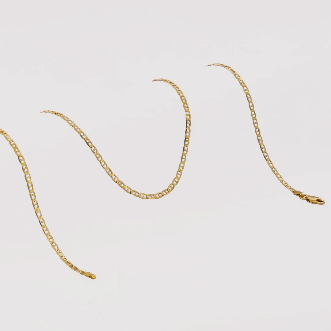 Cadena Marine IT 2.8 mm 65 cm - cadena en oro laminado 18k