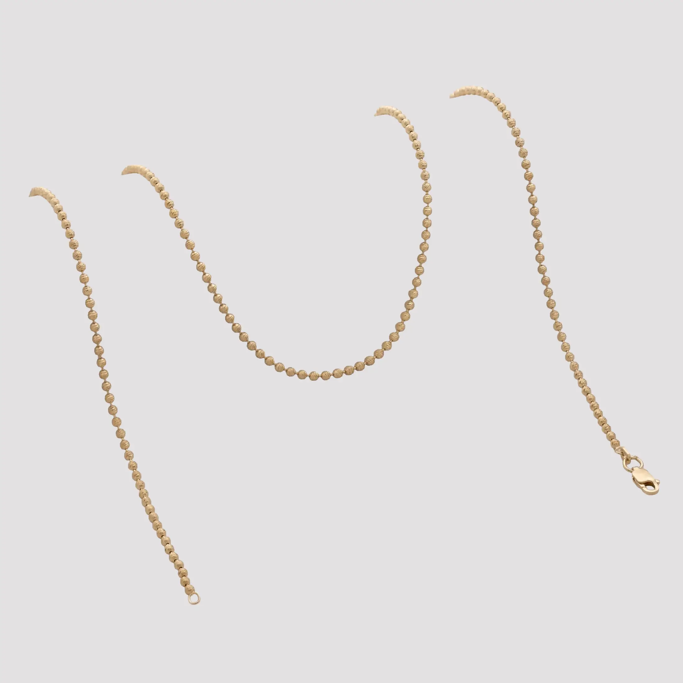 Cadena Militar IT 65 cm - cadena en oro laminado 18k