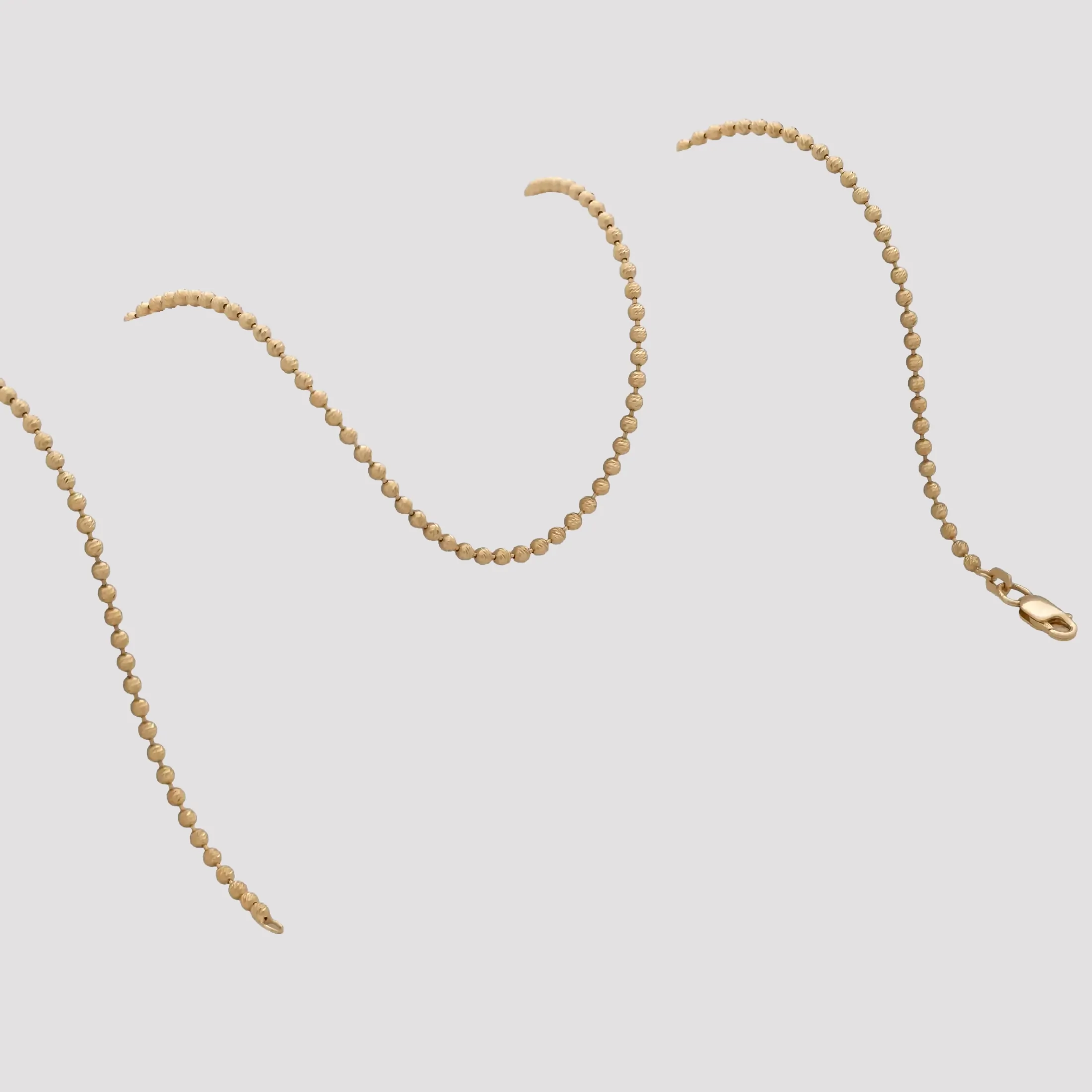 Cadena Militar Italy IT 45 cm - cadena en oro laminado 18k