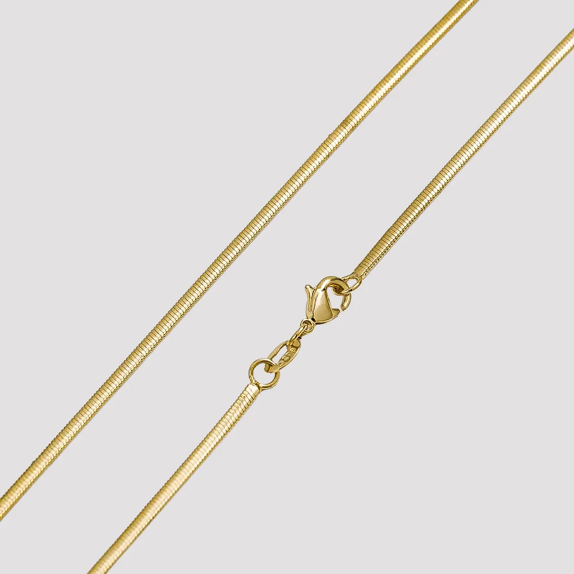 Cadena Serpiente 65 cm - cadena en oro laminado 18k