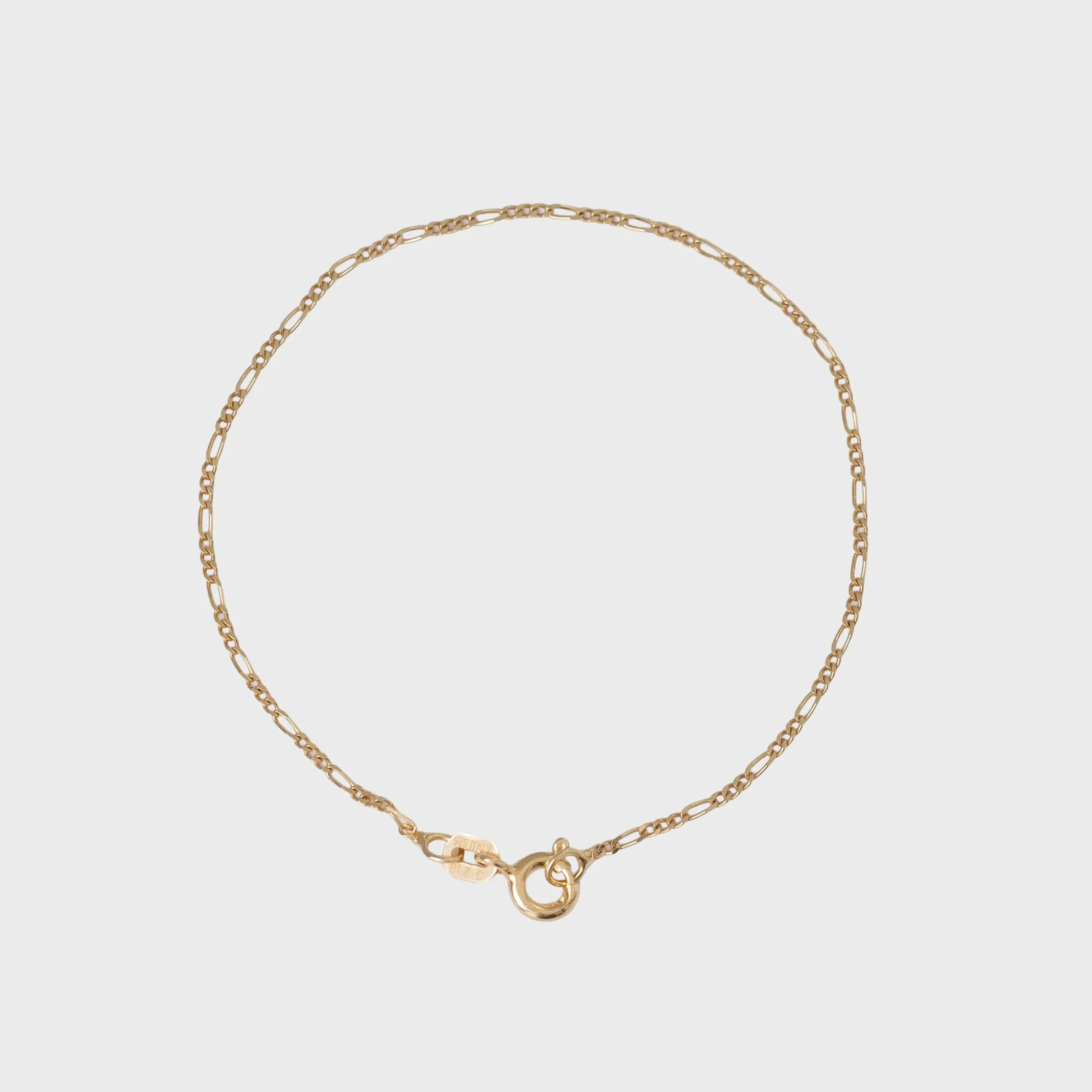 Pulsera 3×1 IT 1.6 mm 16 cm - pulsera en oro laminado 18k
