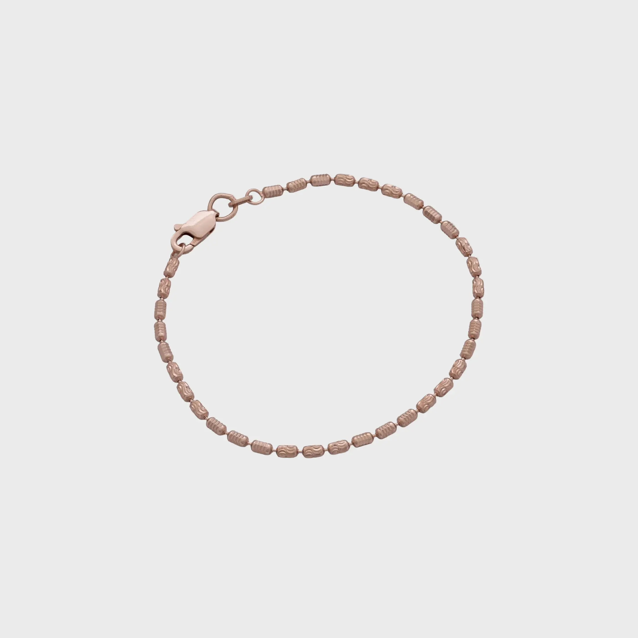 Pulsera Barril Prismc Rose IT 16 cm - pulsera en oro laminado 18k