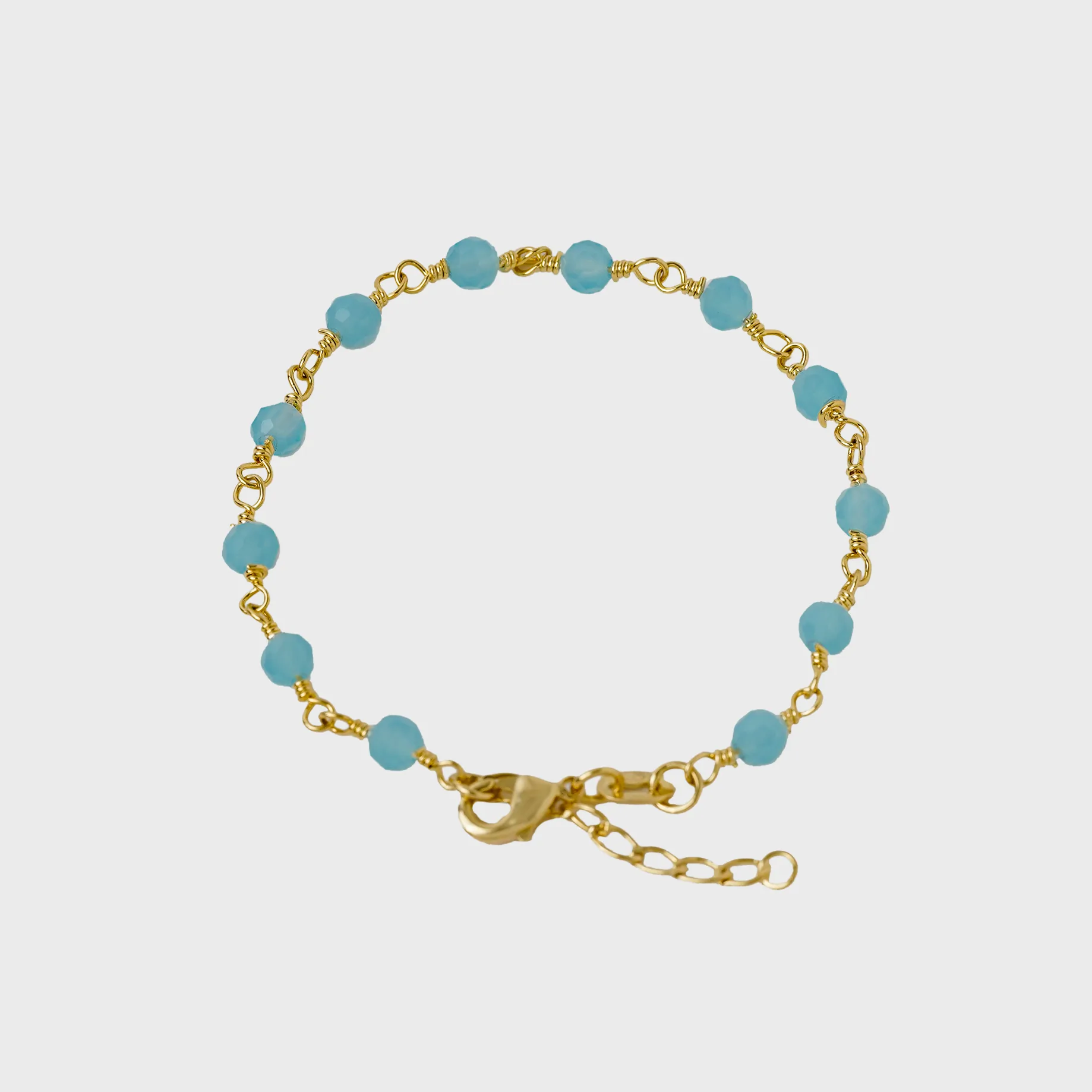 Pulsera Blue Dream - pulsera en oro laminado 18k