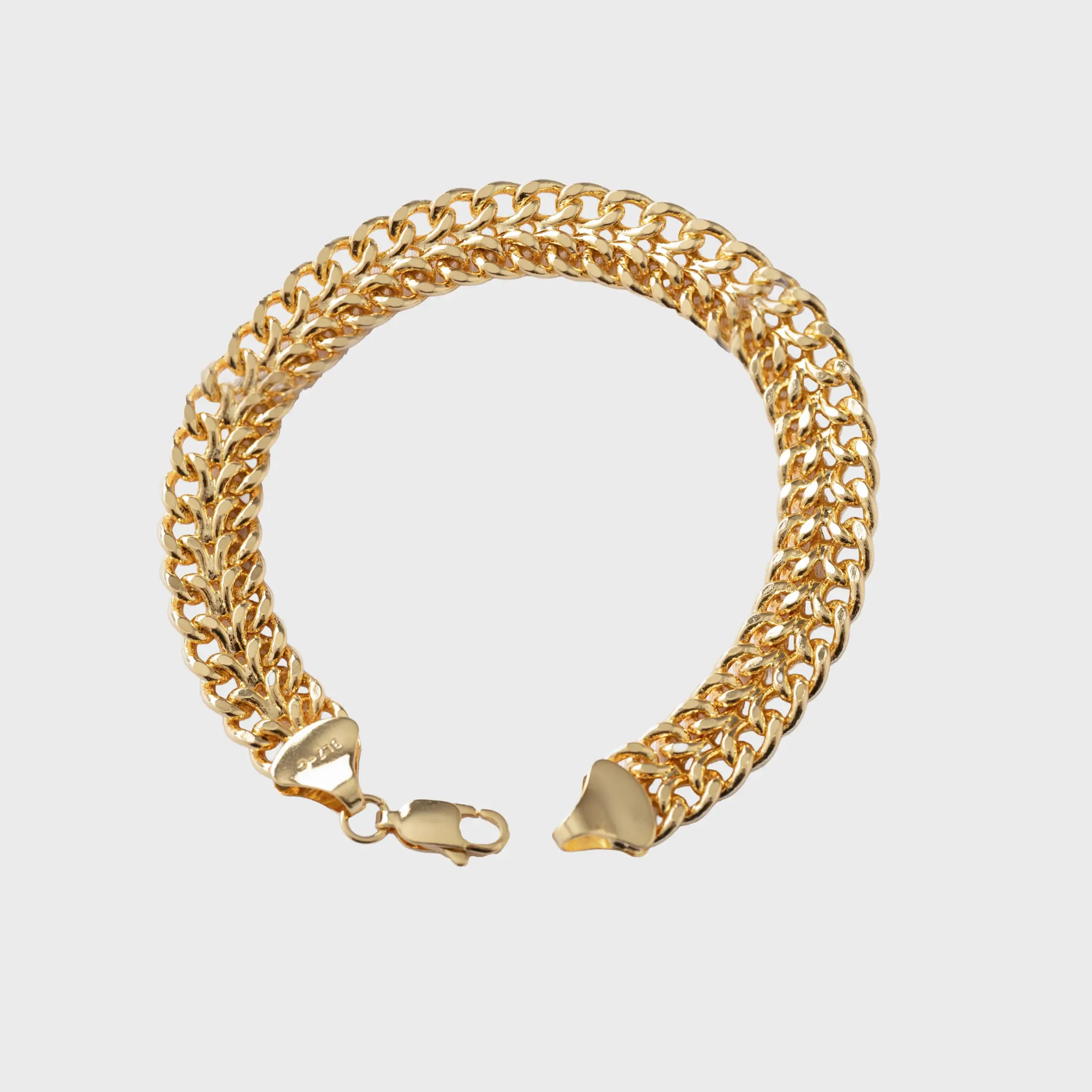 Pulsera Franco 20 cm - pulsera en oro laminado 18k