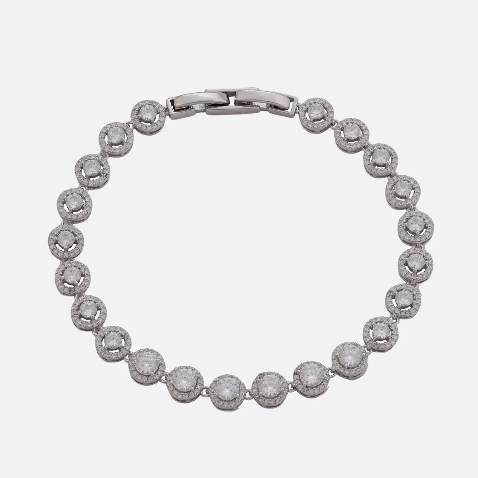 Pulsera Halo Gradual, halos de circonias que crecen gradualmente
