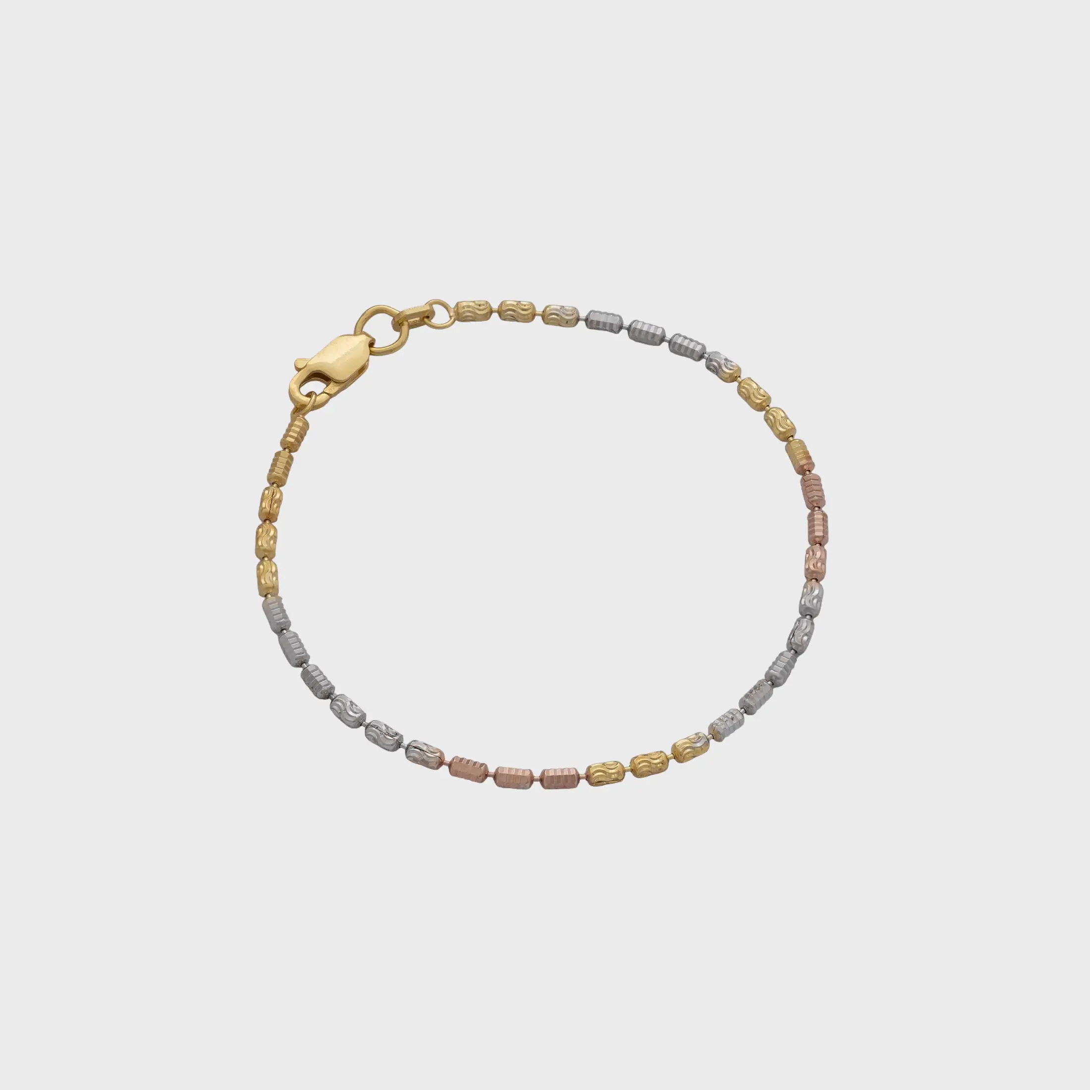 Pulsera ICE 3L TRI IT 19.5 cm - pulsera en oro laminado 18k