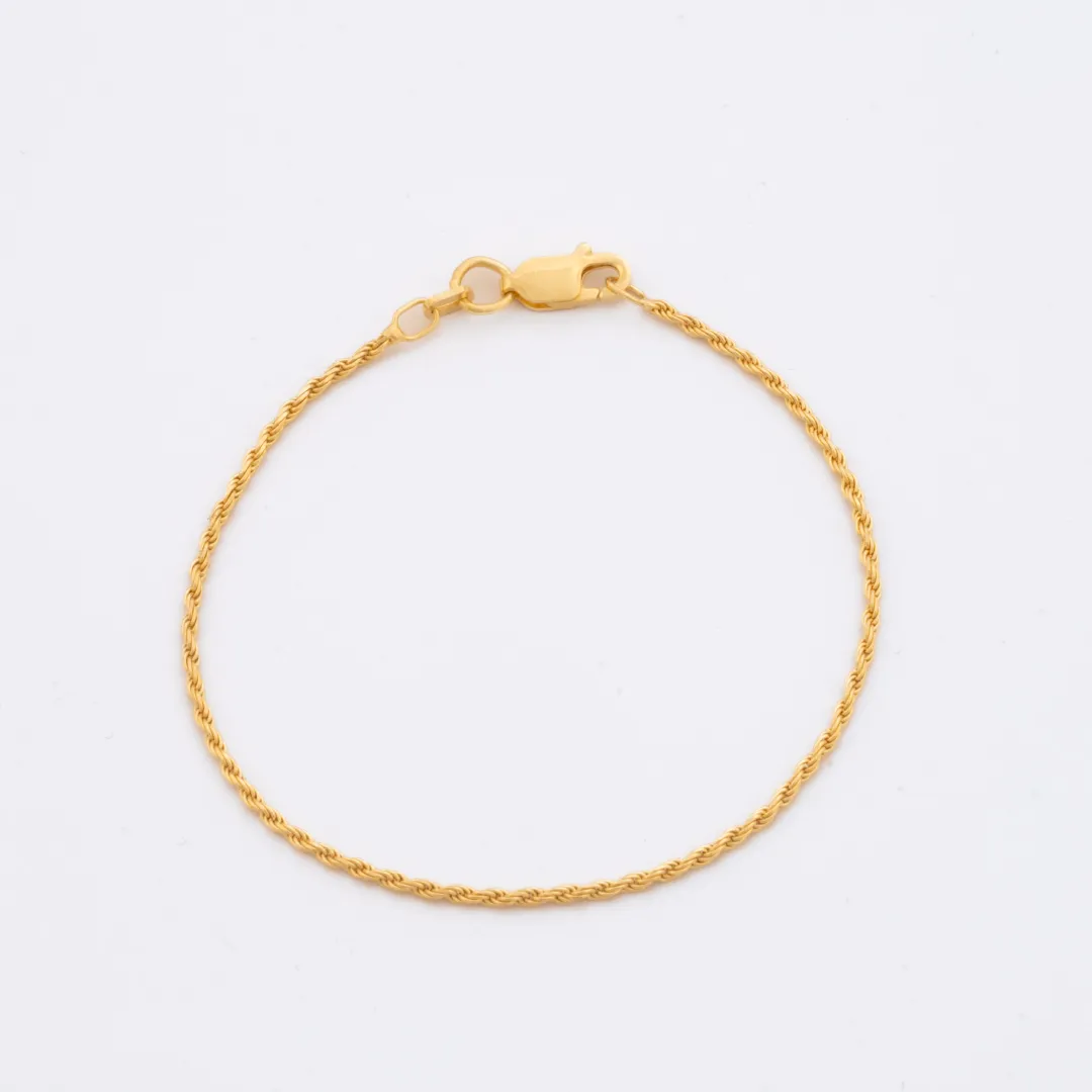 Pulsera Lazito IT 1.3 mm 19.5 cm - pulsera en oro laminado 18k