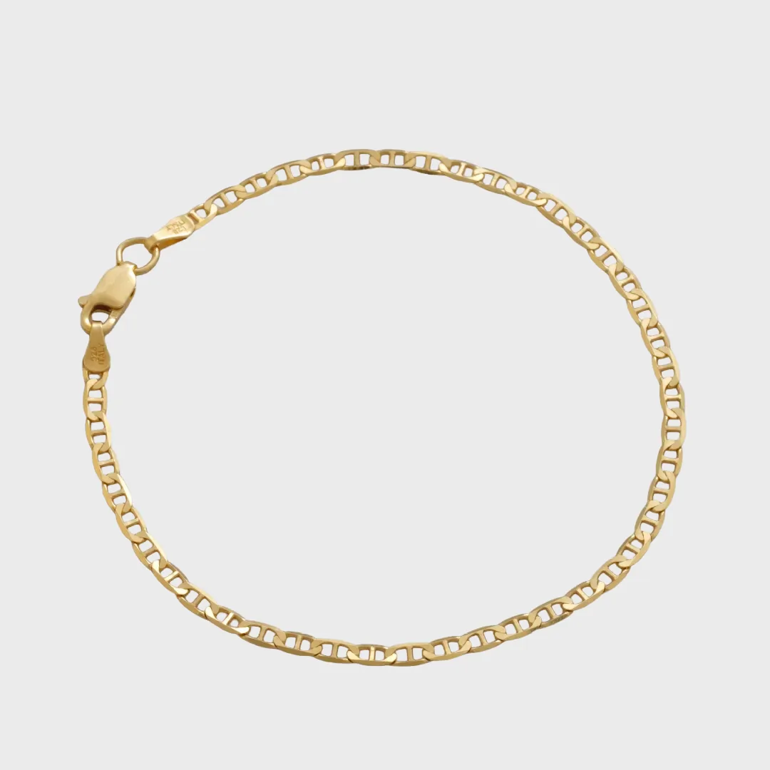 Pulsera Marine IT 1.5 mm 16 cm - pulsera en oro laminado 18k