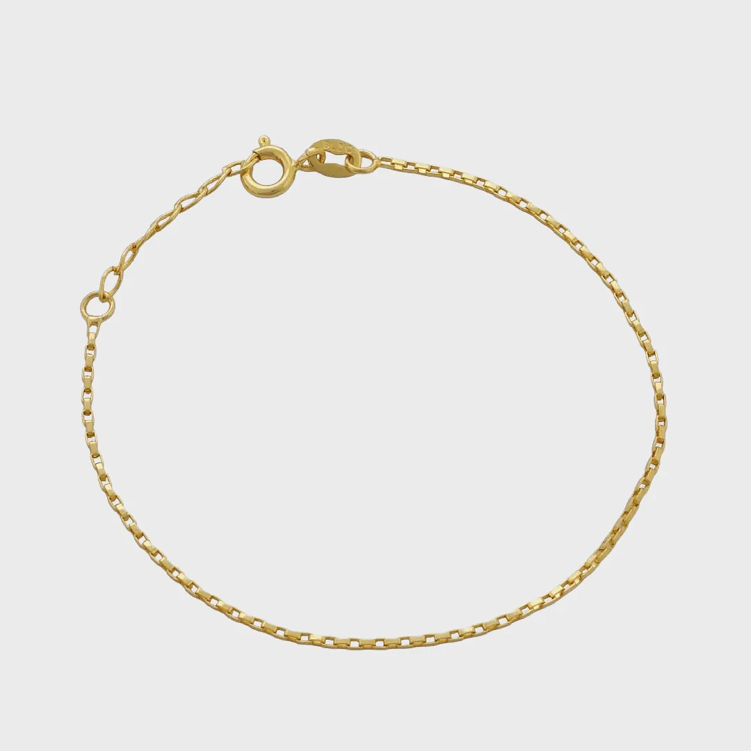 Pulsera Vintage 1.2 mm - pulsera en oro laminado 18k